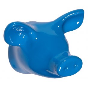 Piggy Wall Hook - blue