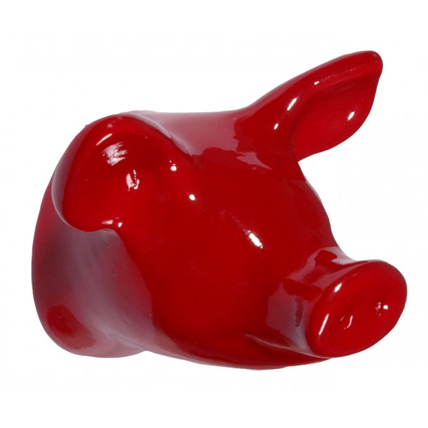 Piggy Wall Hook - red