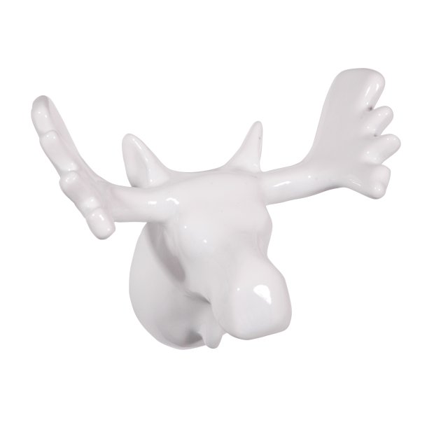 Moose Wall Hook - white