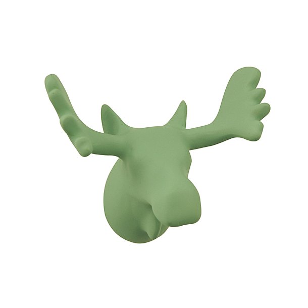 Moose Wall Hook - matt vintage green
