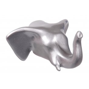Elephant Wall Hook - silver