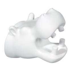 Hippo Wall Hook - matt white