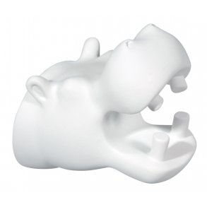 Hippo Wall Hook - matt white