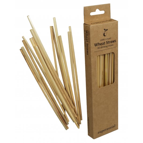 Wheat Straws, compostable set/60