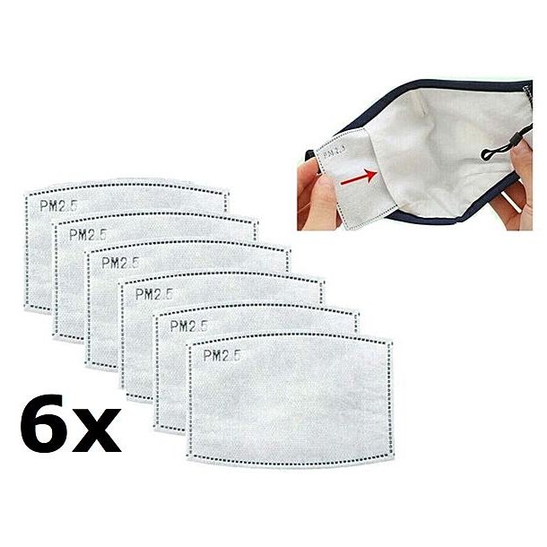 Aktivt Kulfilter pk/6 brnestrrelse