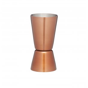 Dual Measure Cup 25/50ml. - copper finish
