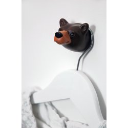 Forest Animals Wall Hook - brown bear