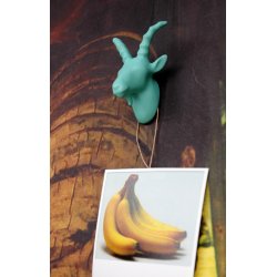 Billy Goat Wall Hook - matt aqua