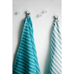Button Up Wall Hooks set/5 - white
