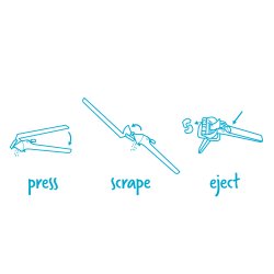 Garject Garlic Press - blue