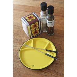 Fondue Plate - yellow