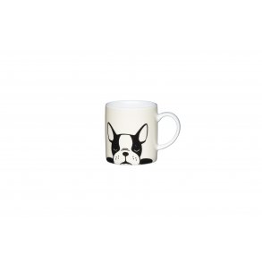 Porcelain Espresso Cup - french bulldog