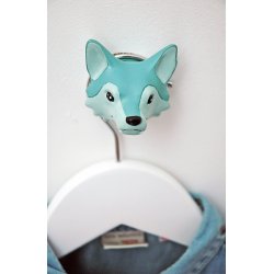 Forest Animals Wall Hook - wolf