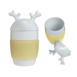 Zny Mug Reindeer - cream